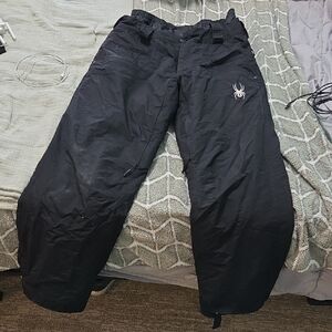 Spyder Men's Black Snow/Ski Pants with Spider Logo